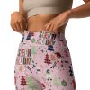 Sleigh All Day Pink Holiday Stretchy Soft Leggings