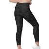Black Camo Pattern Athletic Tights Spandex Womens Leggings