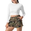Forest Green Womens Camouflage Ultra Comfy Spandex Polyester