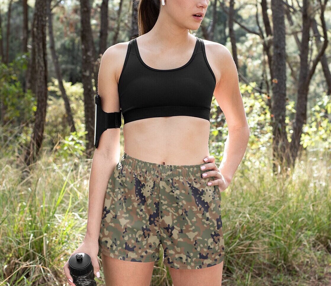 Forest Green Womens Camouflage Ultra Comfy Spandex Polyester Forest Green Womens Camouflage Ultra Comfy Spandex Polyester