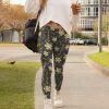 Aop High Waisted Leggings Floral Patterned Skin Tight