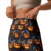 Scary Pumpkin Buttery Soft Halloween Leggings Pocket High