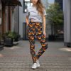 Scary Pumpkin Buttery Soft Halloween Leggings Pocket High