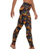 Scary Pumpkin Buttery Soft Halloween Leggings Pocket High