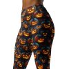 Scary Pumpkin Buttery Soft Halloween Leggings Pocket High