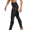 Black Christmas Snowflake Stretchy Ultra Soft Leggings Festive