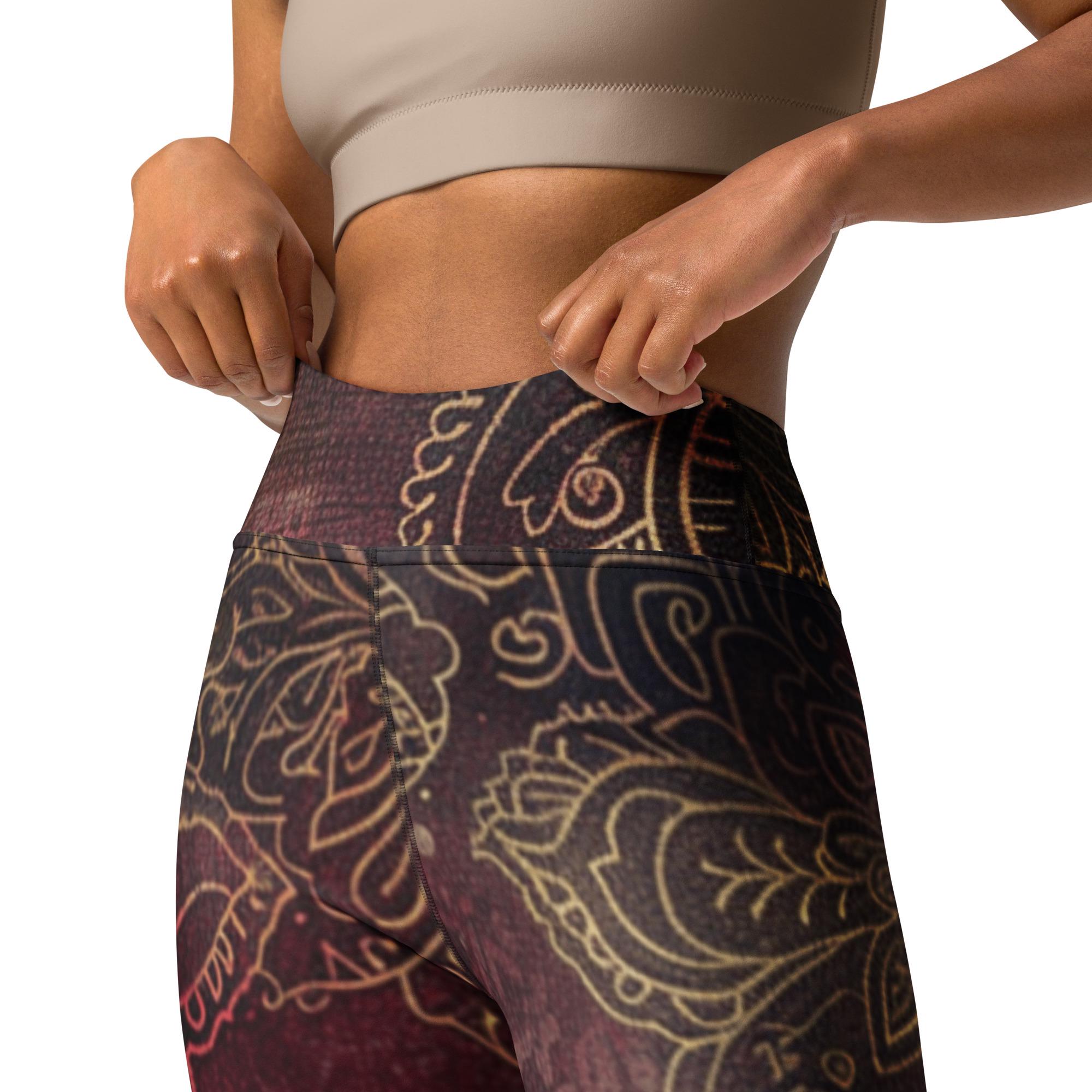 Velvet Radiance Ultra Comfy Bohemian Paisley High Waist Velvet Radiance Ultra Comfy Bohemian Paisley High Waist