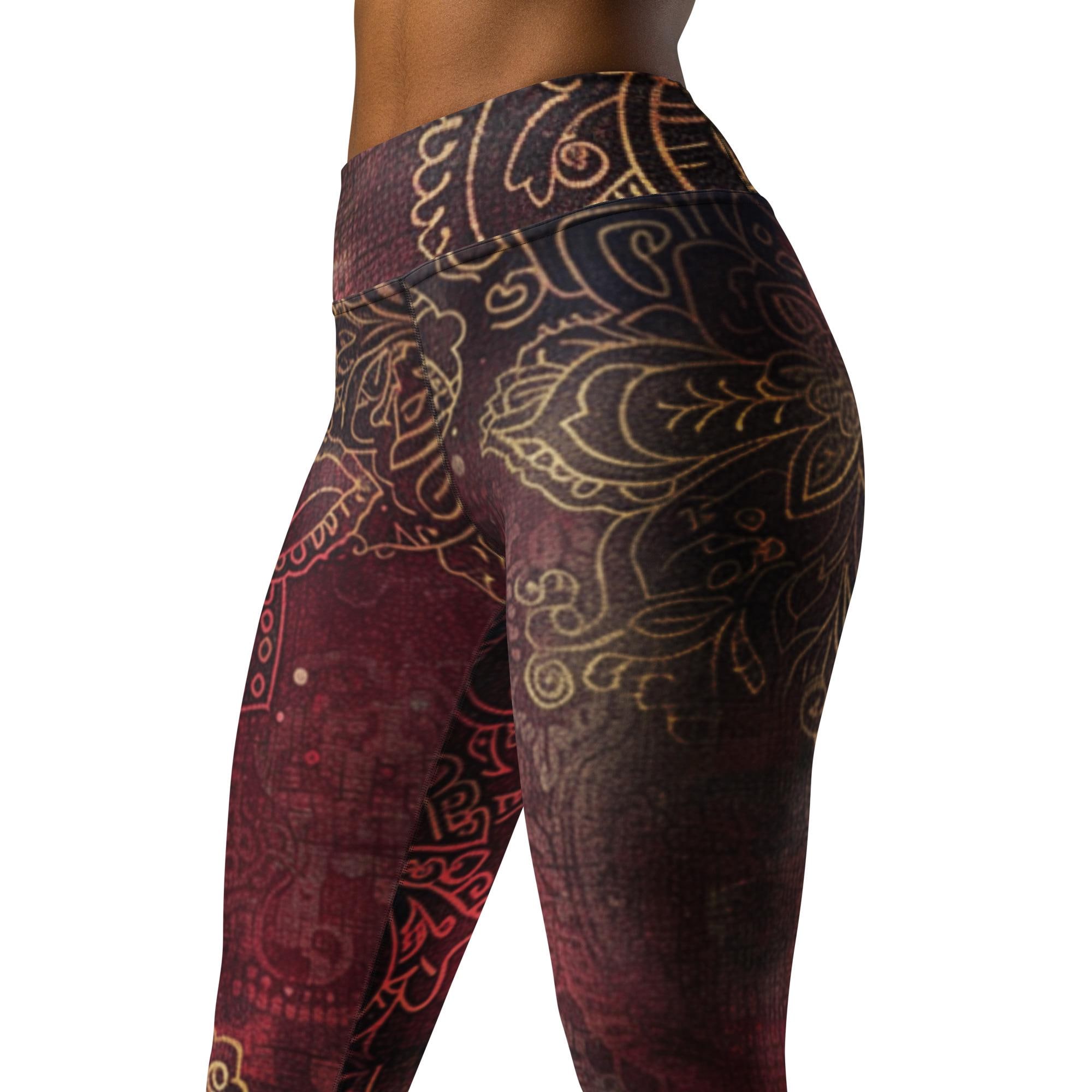 Velvet Radiance Ultra Comfy Bohemian Paisley High Waist Velvet Radiance Ultra Comfy Bohemian Paisley High Waist