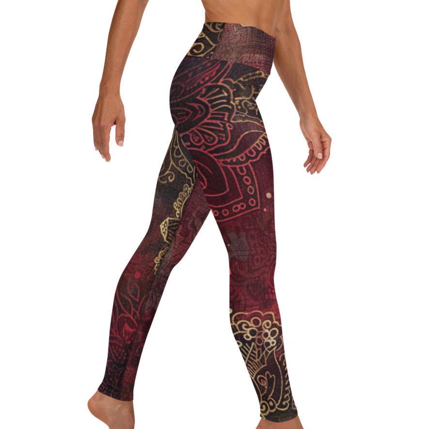 Velvet Radiance Ultra Comfy Bohemian Paisley High Waist Velvet Radiance Ultra Comfy Bohemian Paisley High Waist