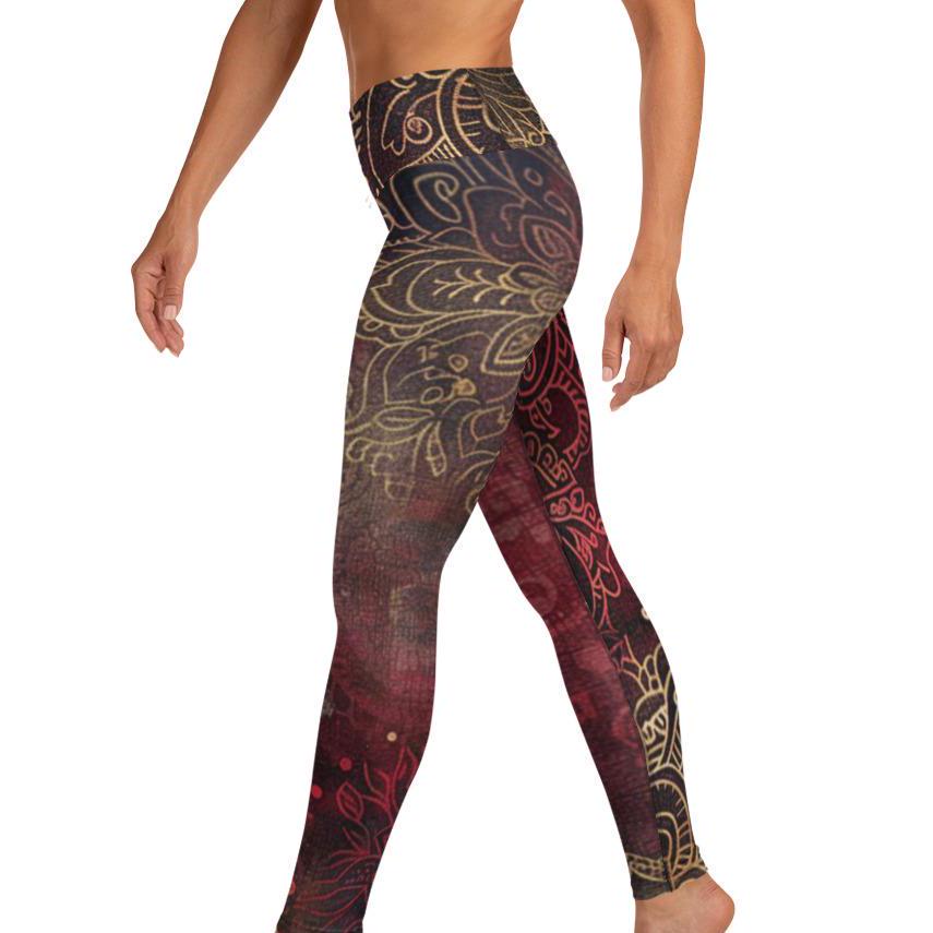 Velvet Radiance Ultra Comfy Bohemian Paisley High Waist Velvet Radiance Ultra Comfy Bohemian Paisley High Waist