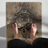 Occult Eye Design Durable Spiritual Yoga Mat Mystical