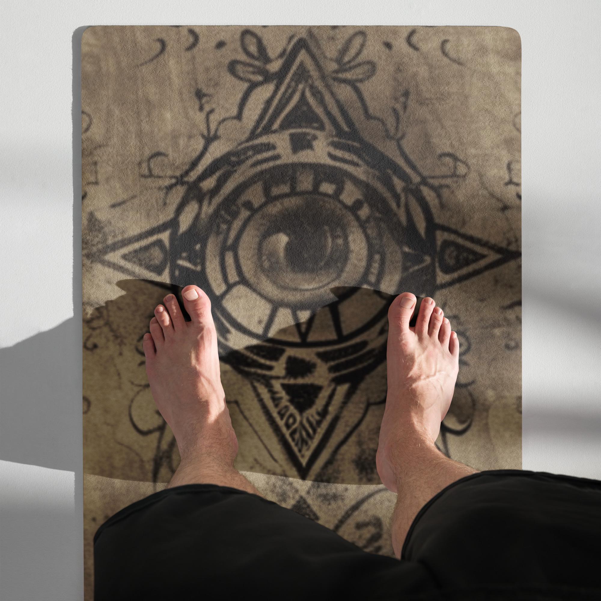 Occult Eye Design Durable Spiritual Yoga Mat Mystical Occult Eye Design Durable Spiritual Yoga Mat Mystical