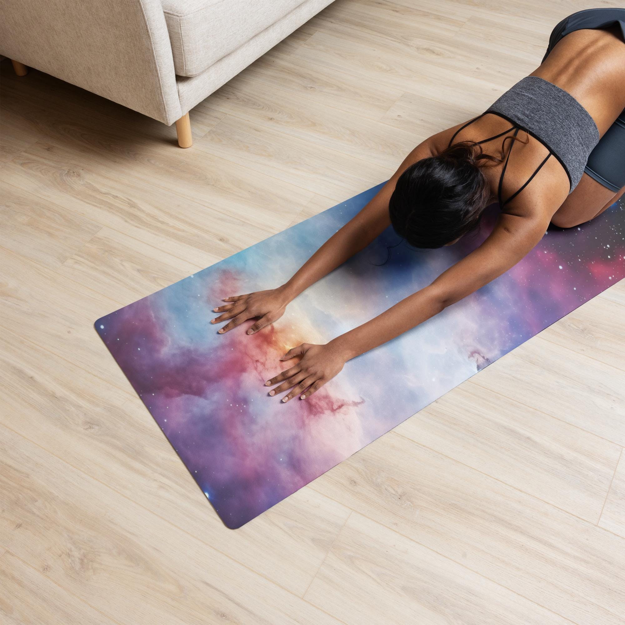 Galaxy Nebula Yoga Mat: Celestial Eco Friendly Fitness Galaxy Nebula Yoga Mat: Celestial Eco Friendly Fitness
