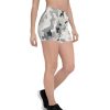 White Urban Camo Stretchy Spandex Womens Comfy Athletic