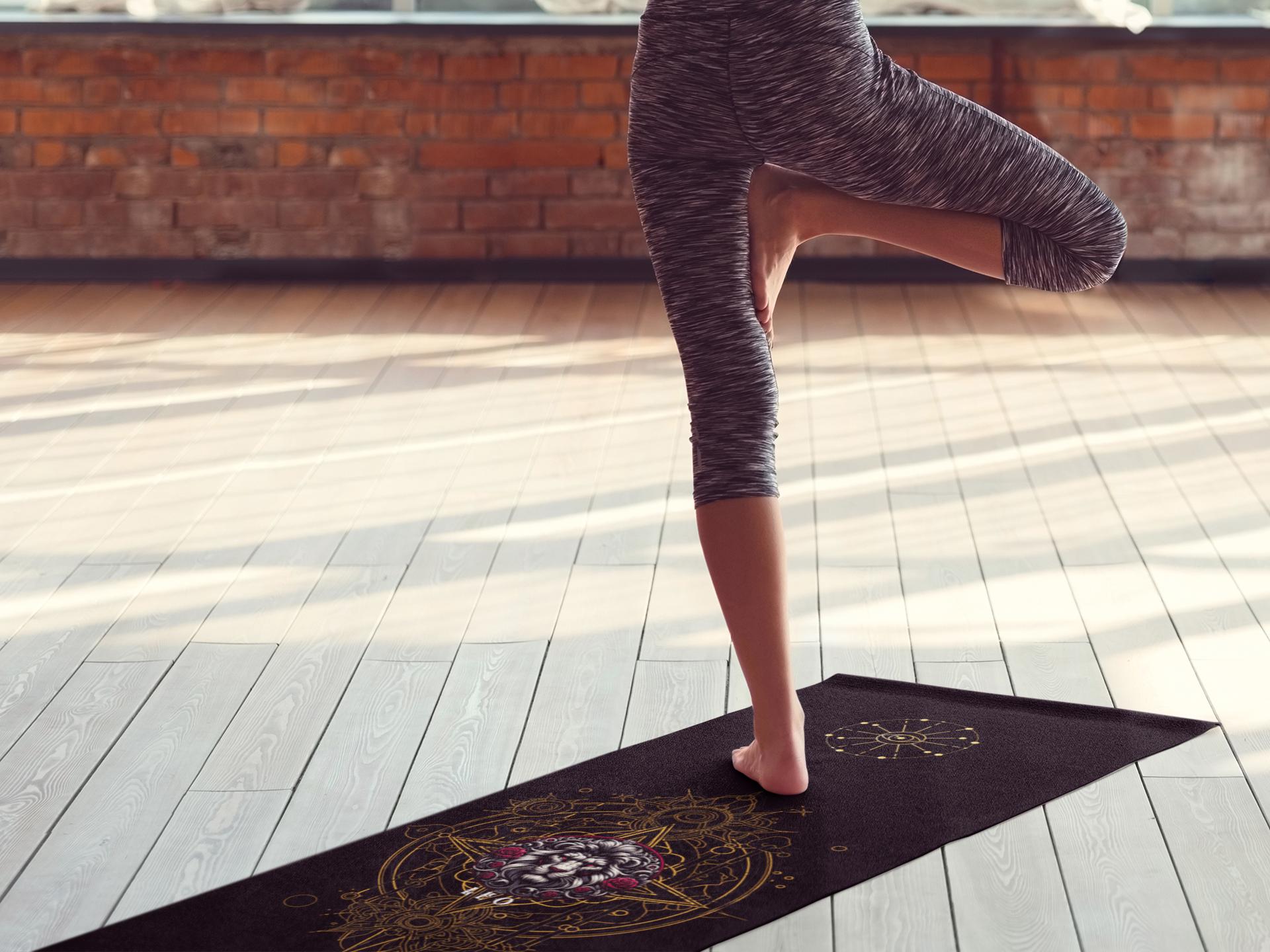 Leo Zodiac Style Health Wellness Yoga Mat Majestic Leo Zodiac Style Health Wellness Yoga Mat Majestic