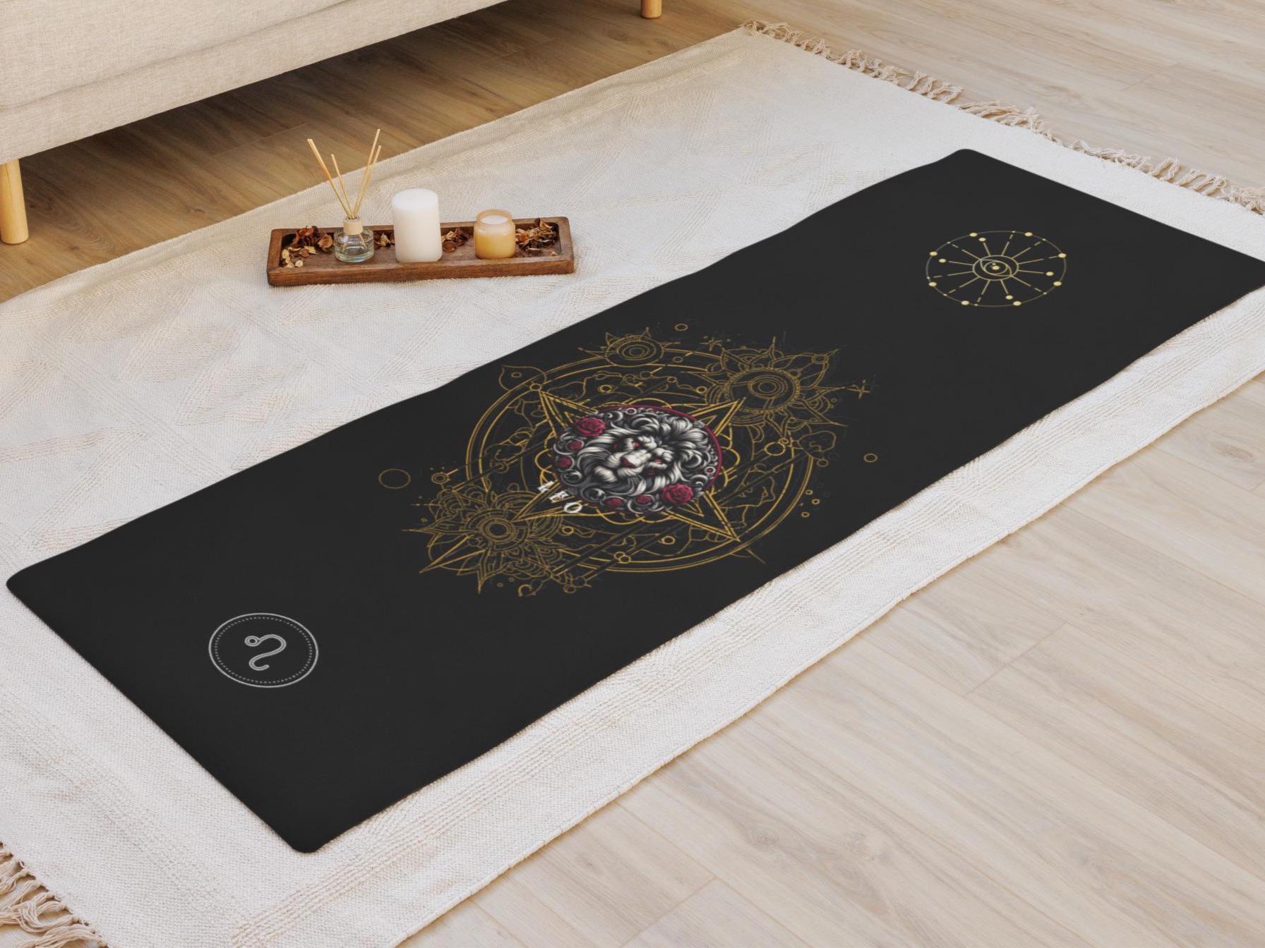 Leo Zodiac Style Health Wellness Yoga Mat Majestic Leo Zodiac Style Health Wellness Yoga Mat Majestic