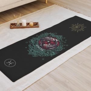 Pisces Unique Long Zodiac Style Yoga Mat Comfy