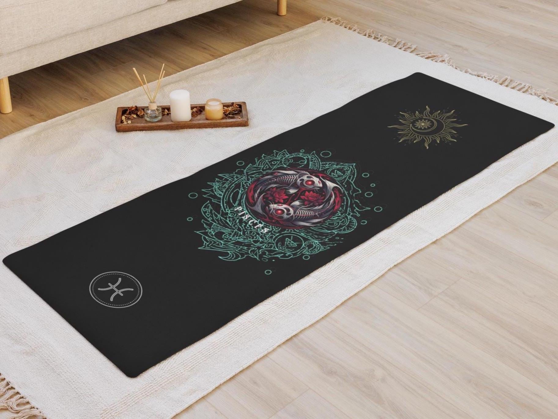 Pisces Unique Long Zodiac Style Yoga Mat Comfy Pisces Unique Long Zodiac Style Yoga Mat Comfy