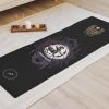 Gothic Style Sagittarius Zodiac Long Yoga Mat Skeletal