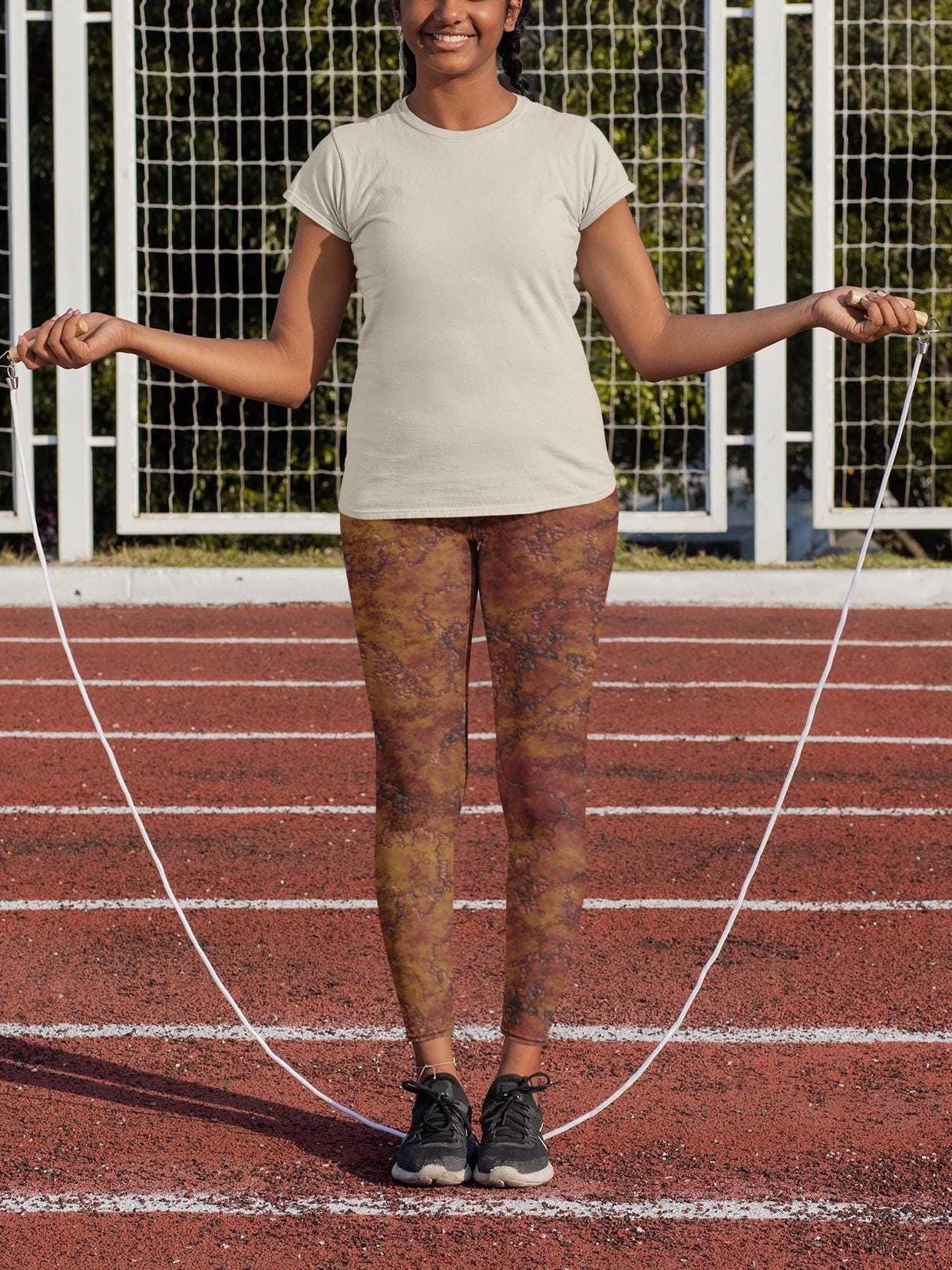 Copper Stone High Waist Girls Active Yoga Leggings Copper Stone High Waist Girls Active Yoga Leggings