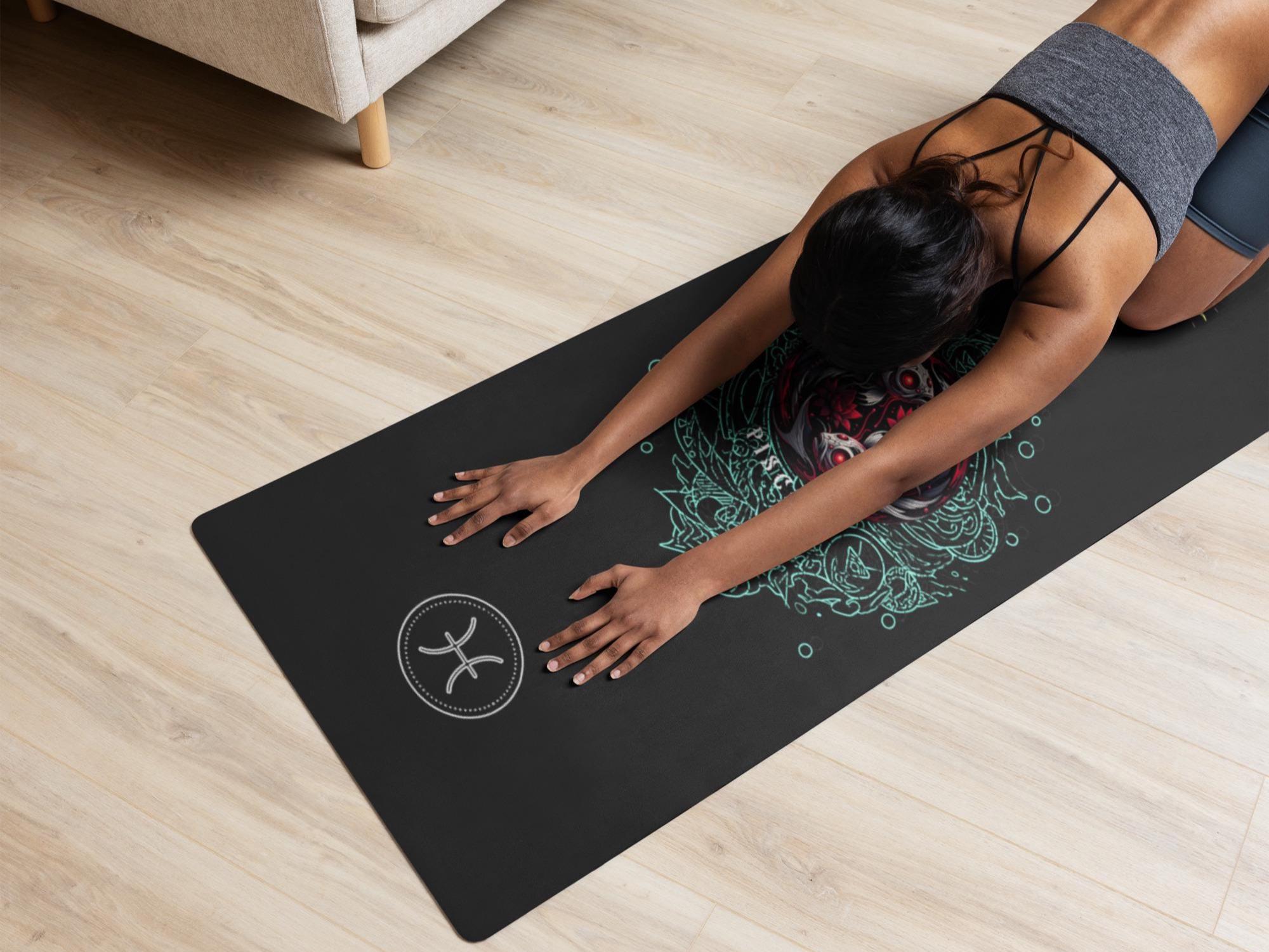 Pisces Unique Long Zodiac Style Yoga Mat Comfy Pisces Unique Long Zodiac Style Yoga Mat Comfy