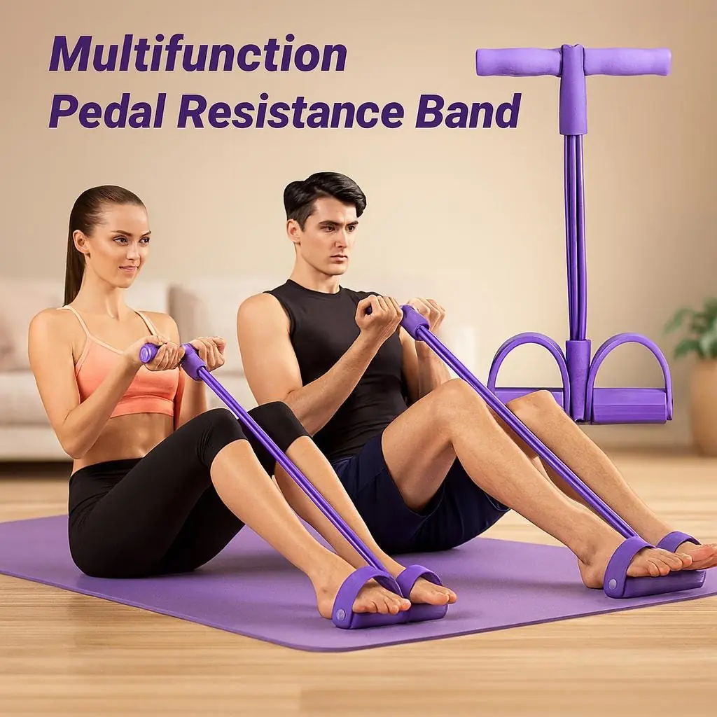 Multifunction Pedal Resistance Band Tube Fitness Equipment