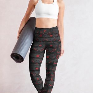 High Waist Print Leggings: Women's Yoga Workout Rave