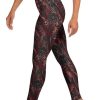 Blood Rose Gothic Yoga Leggings Women Unique Renaissance