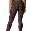Blood Rose Gothic Yoga Leggings Women Unique Renaissance