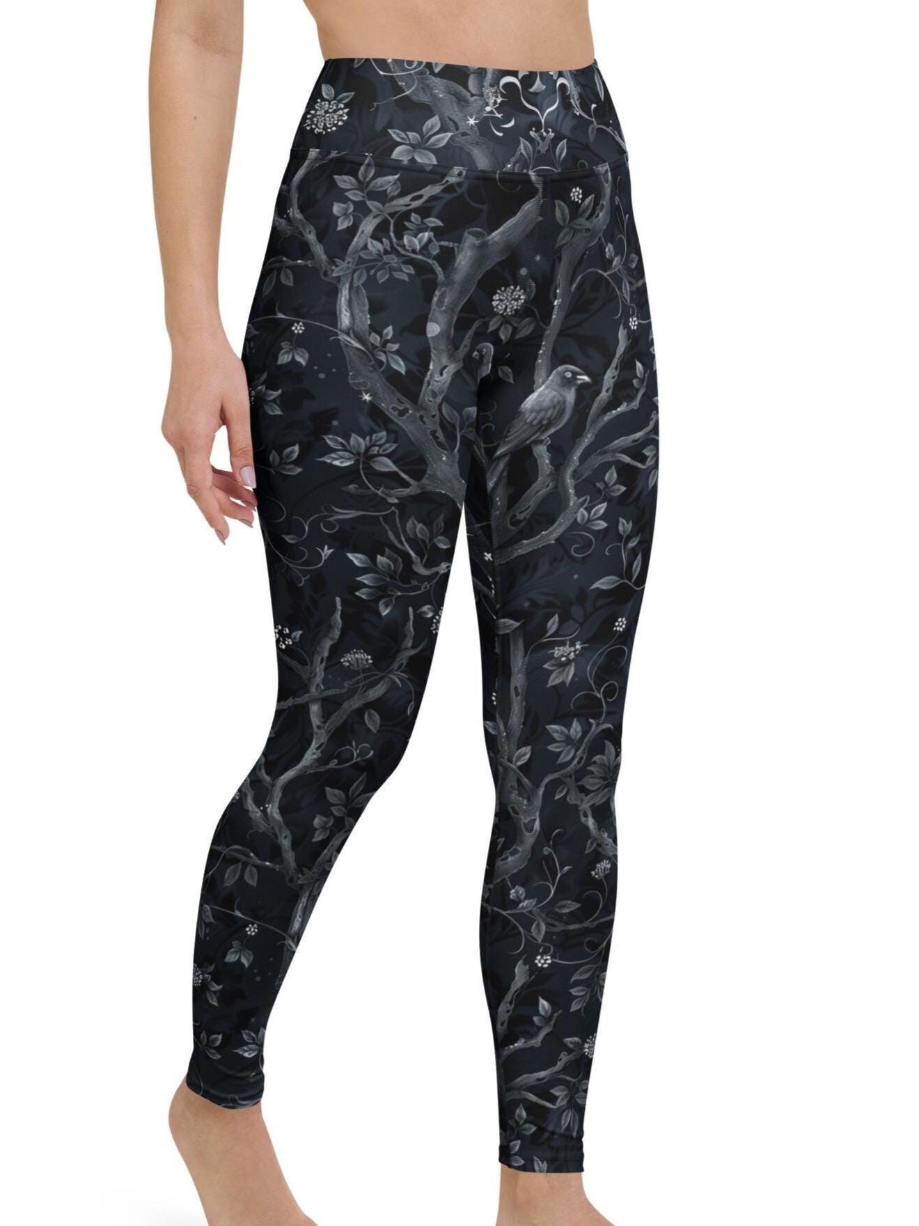 Women’s Gothic Dark Forest Yoga Leggings High Waisted Women’s Gothic Dark Forest Yoga Leggings High Waisted