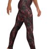 Blood Rose Gothic Yoga Leggings Women Unique Renaissance