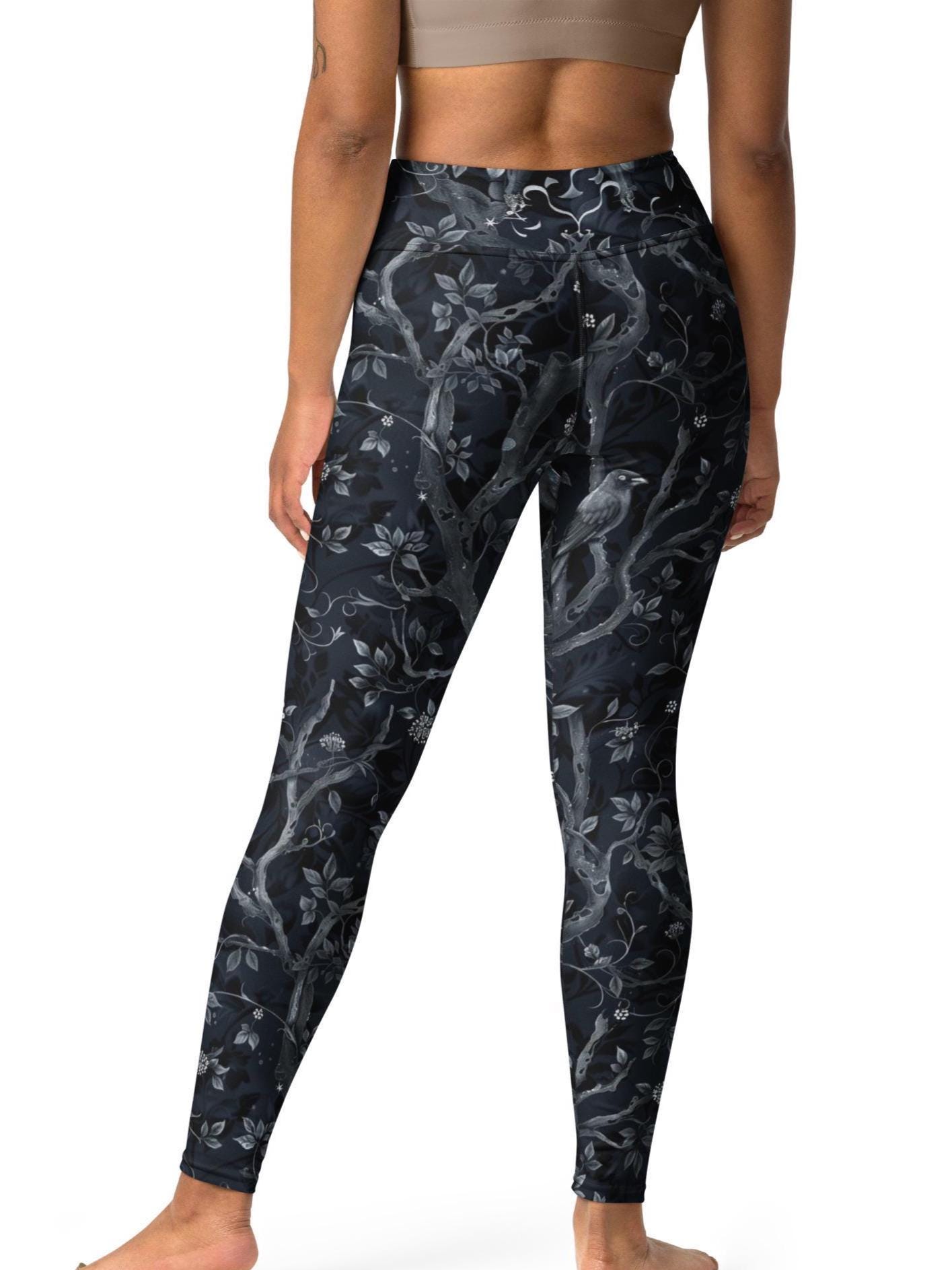 Women’s Gothic Dark Forest Yoga Leggings High Waisted Women’s Gothic Dark Forest Yoga Leggings High Waisted