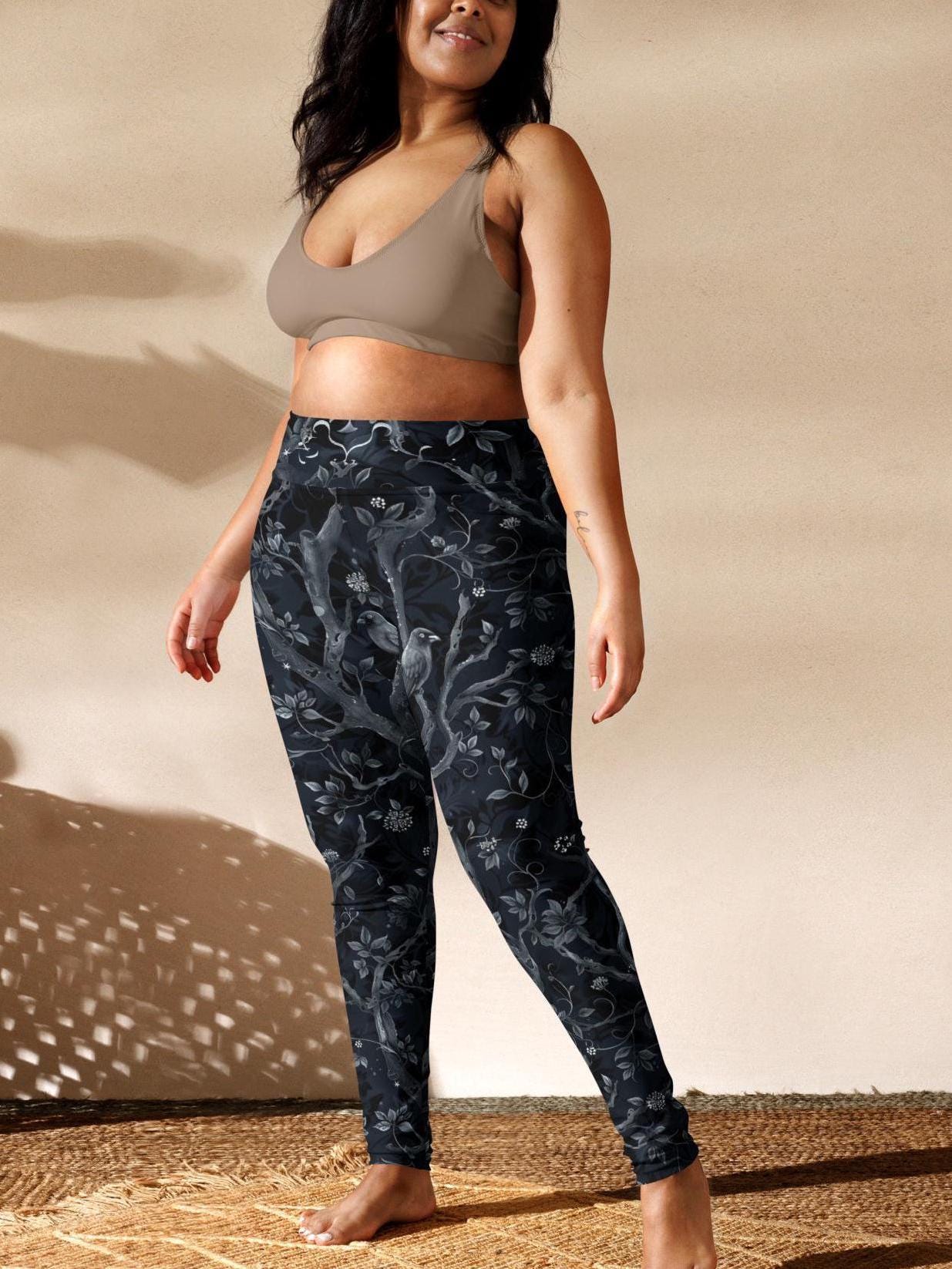 Women’s Gothic Dark Forest Yoga Leggings High Waisted Women’s Gothic Dark Forest Yoga Leggings High Waisted