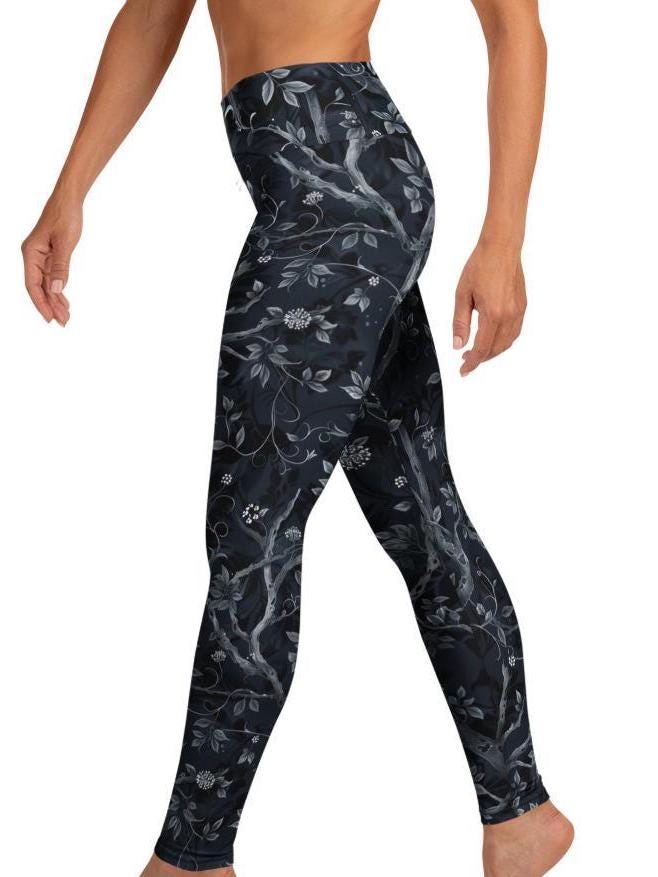 Women’s Gothic Dark Forest Yoga Leggings High Waisted Women’s Gothic Dark Forest Yoga Leggings High Waisted