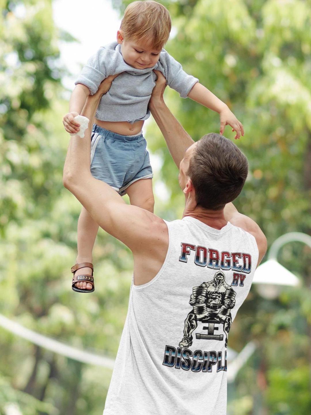 Forged Discipline Gym Tank Top Men Motivational Workout Forged Discipline Gym Tank Top Men Motivational Workout