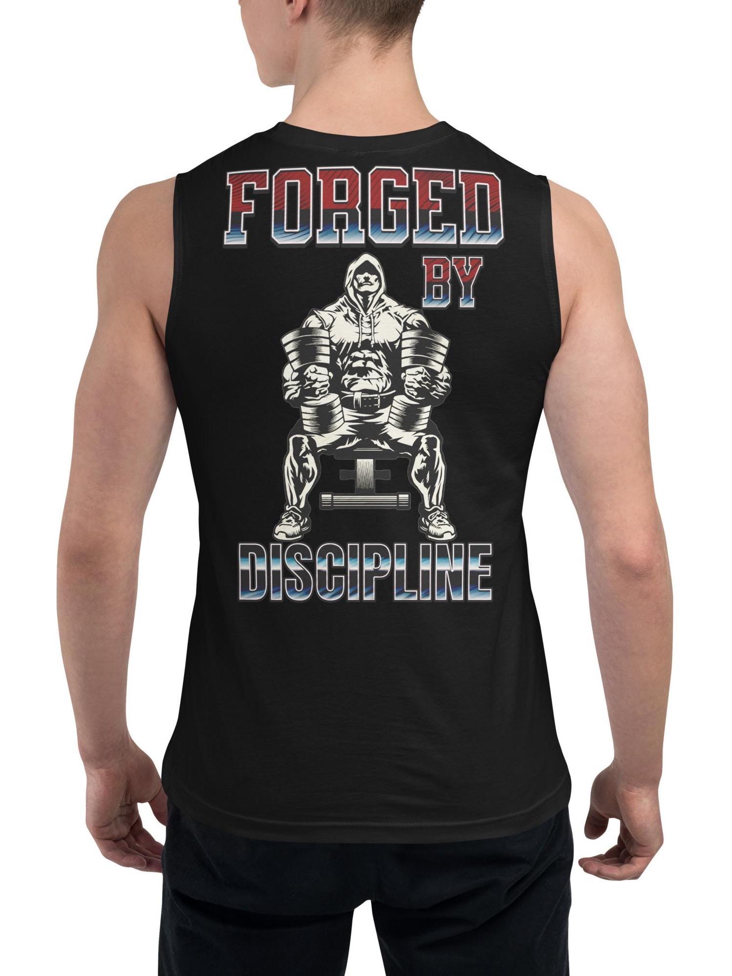 Forged Discipline Gym Tank Top Men Motivational Workout Forged Discipline Gym Tank Top Men Motivational Workout